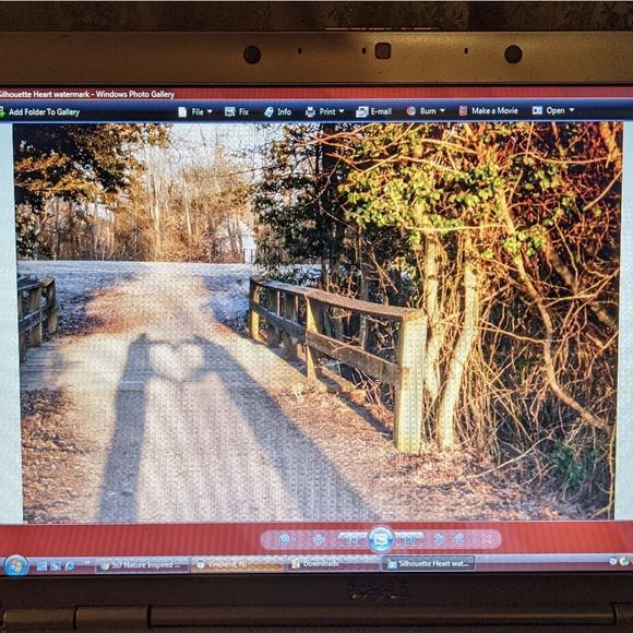 8x10 Original Photography Bridge Couple Silhouette - Picture 2 of 2